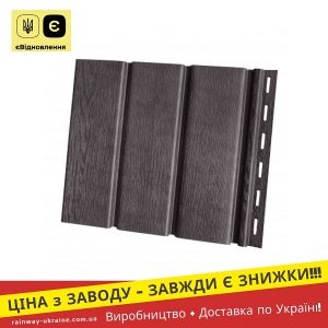 Панель софіту 300x3000 (0.9 м2) темно-коричнева